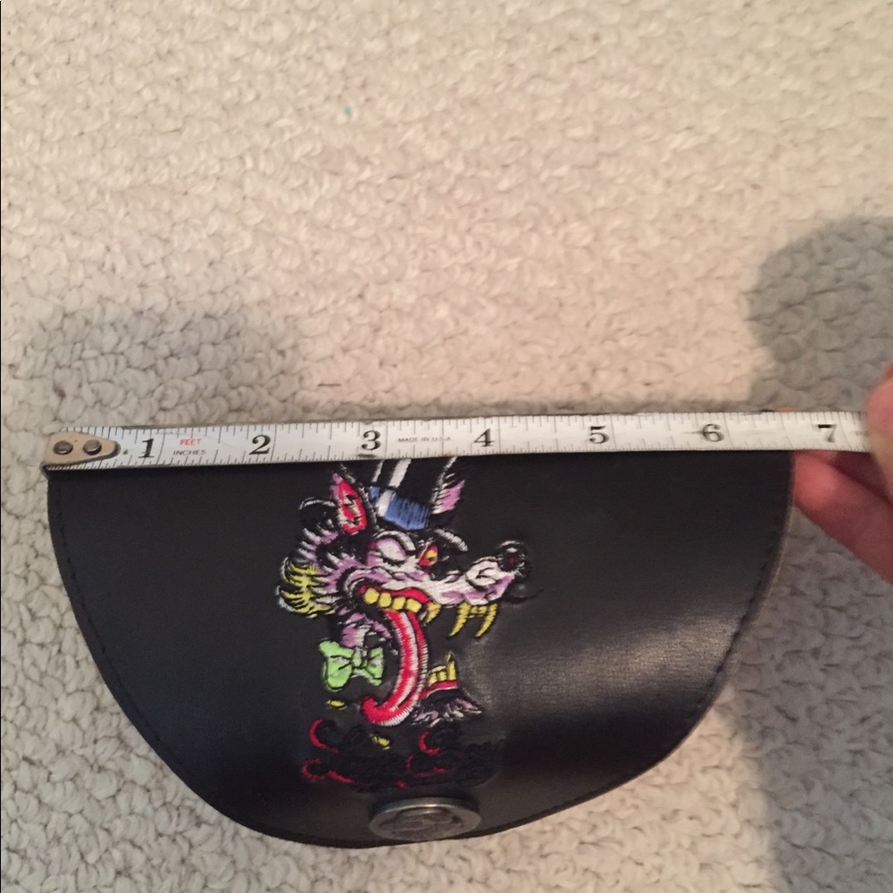 Ed Hardy eye glass case NEW black gifting suite